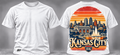 Kansas City 816 Skyline Graphic T-Shirt
